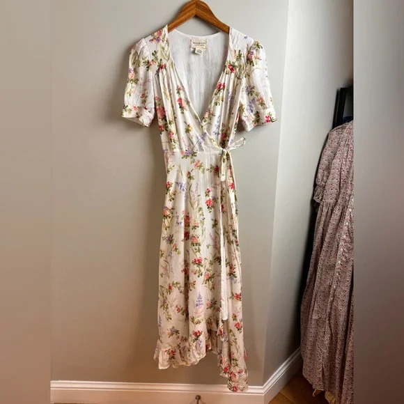 white christmas dresses Denim & Supply Ralph Lauren Floral Printed Mini Dress – White Chocolate  Couture main image 1